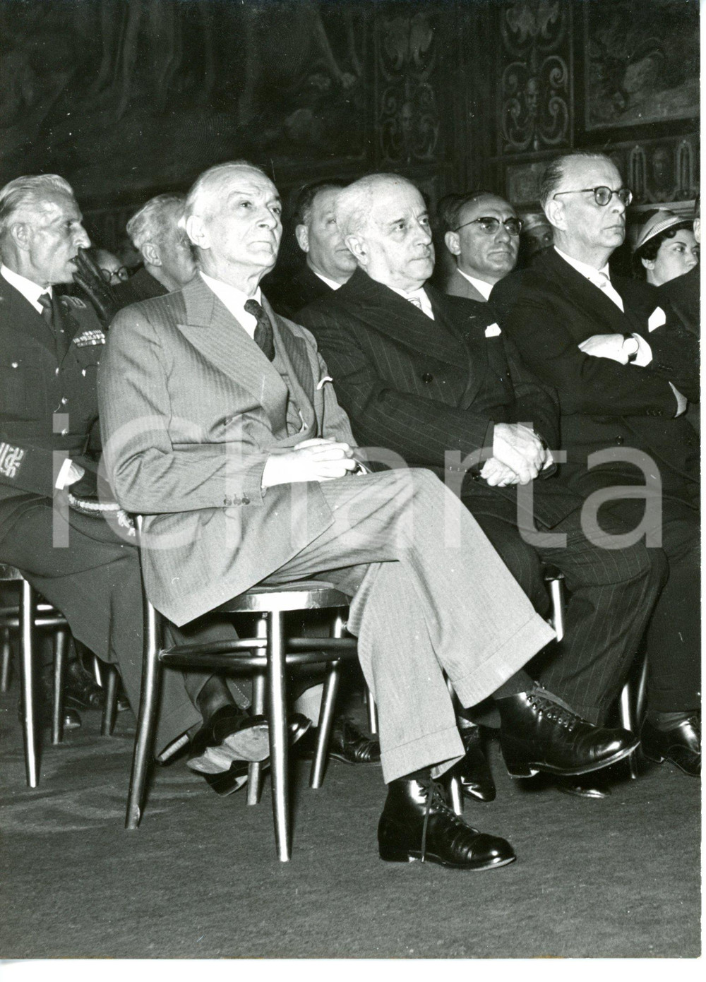 1956 ROMA Conferenza Educazione Sanitaria - Antonio SEGNI all'inaugurazione