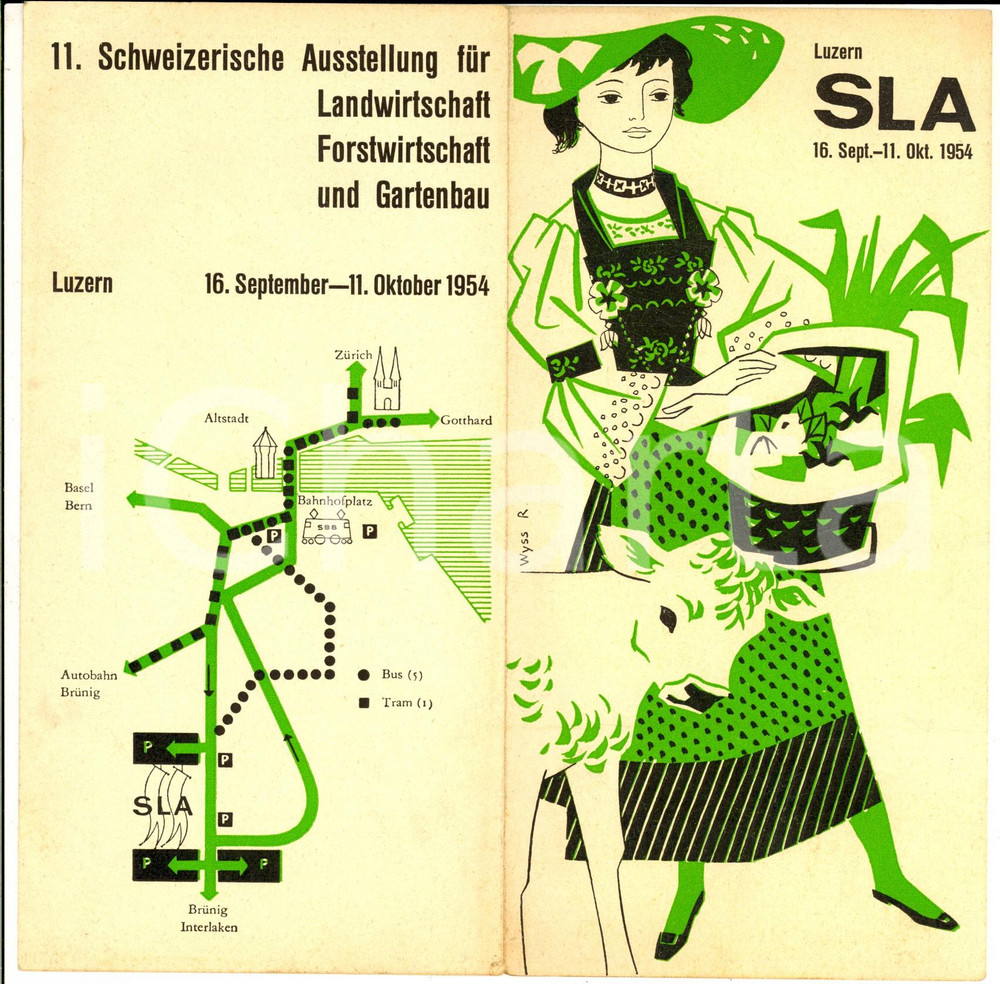 1954 LUZERN SLA Schweizerische Ausstellung für Landwirtschaft *Programma