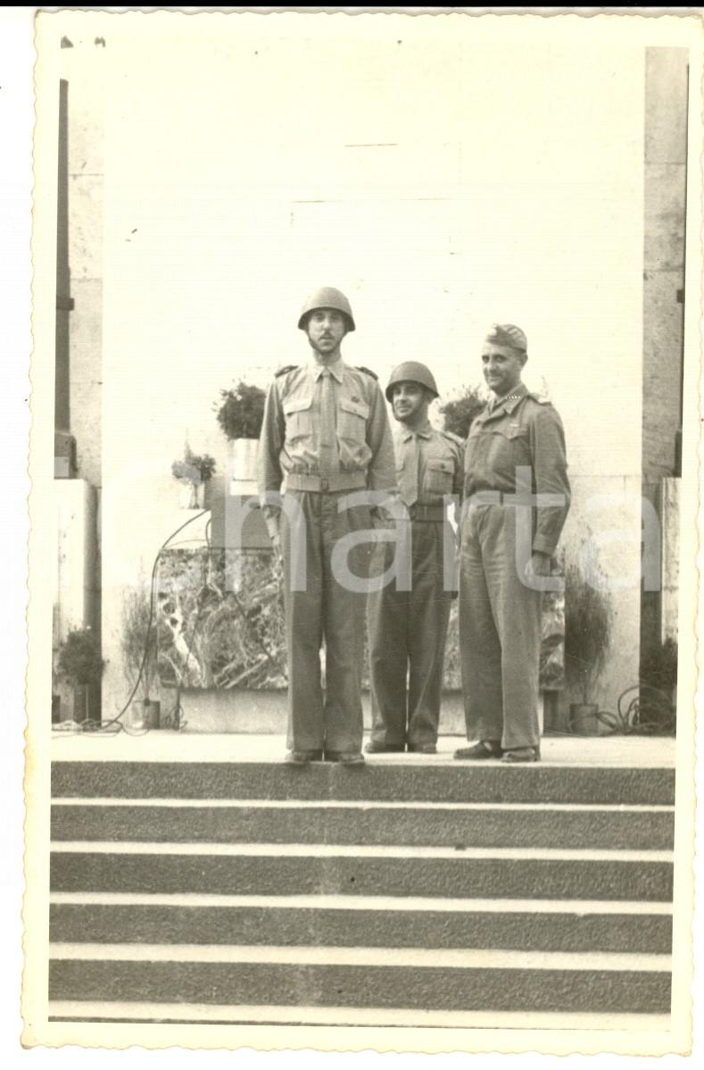 Fotografia d epoca originale 1947 MODENA Caserma Ottavo Campale  Ufficiali al giuramento  Foto 9x14 1