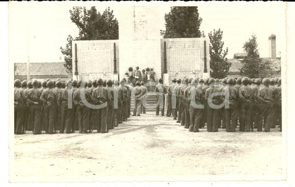 Fotografia d epoca originale 1947 MODENA Caserma Ottavo Campale  Cerimonia giuramento avieri Foto 14x9 cm 1