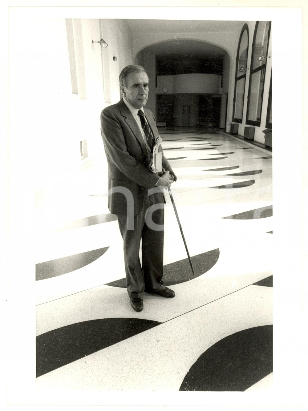 Fotografia d epoca originale 1986 MILANO Convegno POLITEIA  Ritratto di Enzo TORTORA Foto 18x24 cm 1