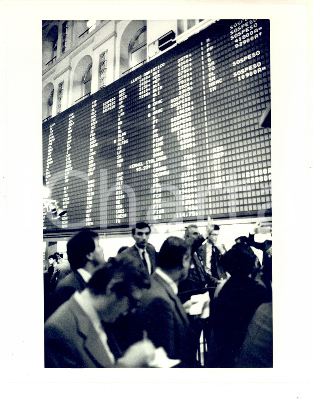 Fotografia d epoca originale 1987 MILANO Borsa Italiana  Quotazione titoli LLOYD ADRIATICO Foto 1 1