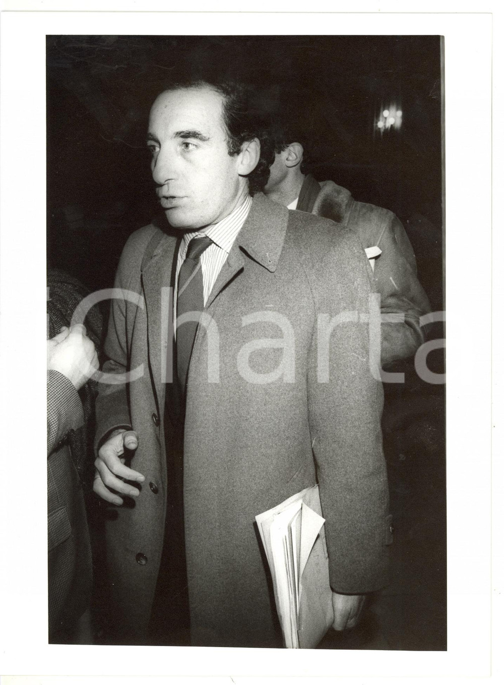 Fotografia d epoca originale 1990 ca MILANO Sindaco Paolo PILLITTERI  Foto 18x24 cm 1