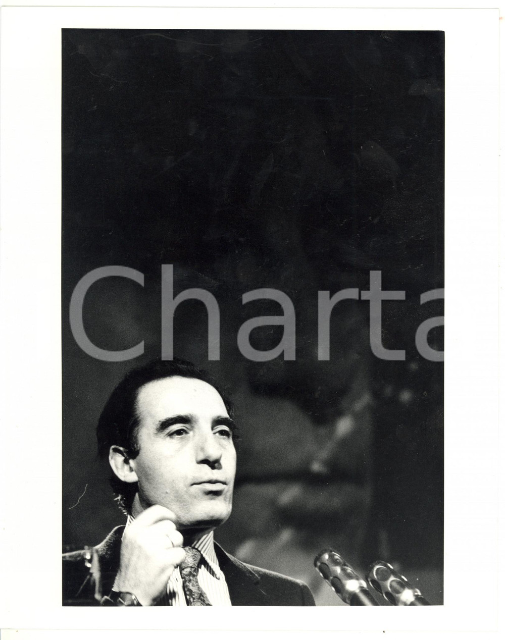1990 ca MILANO Discorso del sindaco Paolo PILLITTERI *Foto ARTISTICA 20x25 cm