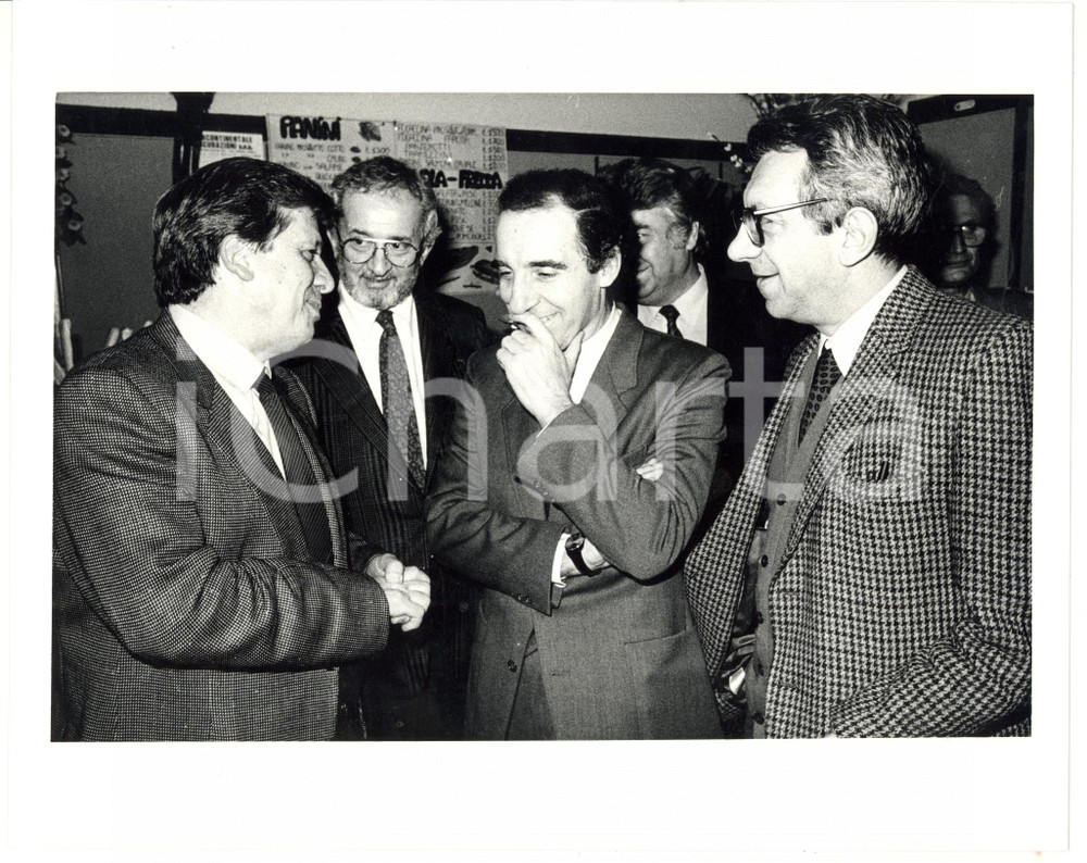 1990 ca MILANO Paolo PILLITTERI - Mario RAIMONDO - Pio DE BERTI *Foto 25x20