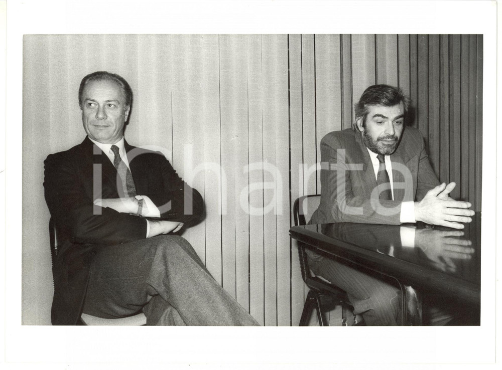 1990 ca ROMA Giovanni GORIA durante conferenza stampa - Foto 24x18 cm