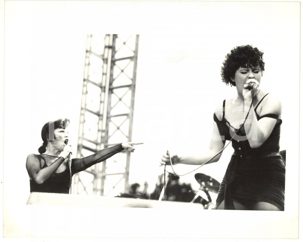 Fotografia d epoca originale 1990 ca FRANCIA  GUESCH PATTI in concerto Foto 25x20 cm 1