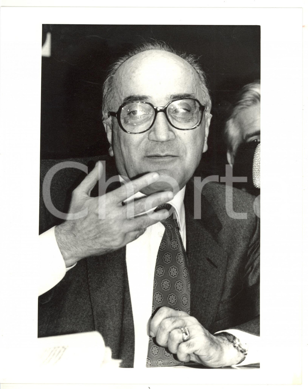 1990 ca ROMA - DC Ritratto di Antonio GAVA - Fotografia 20x25 cm