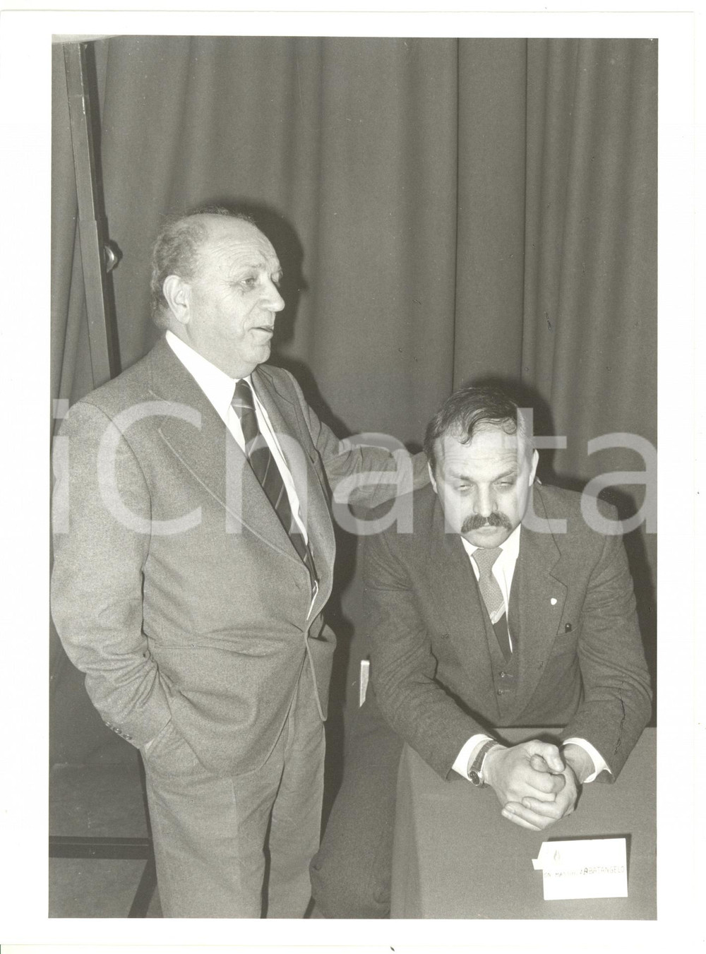 1990 ca ROMA - MSI Ritratto on. Massimo ABBATANGELO - Foto 18x24 cm