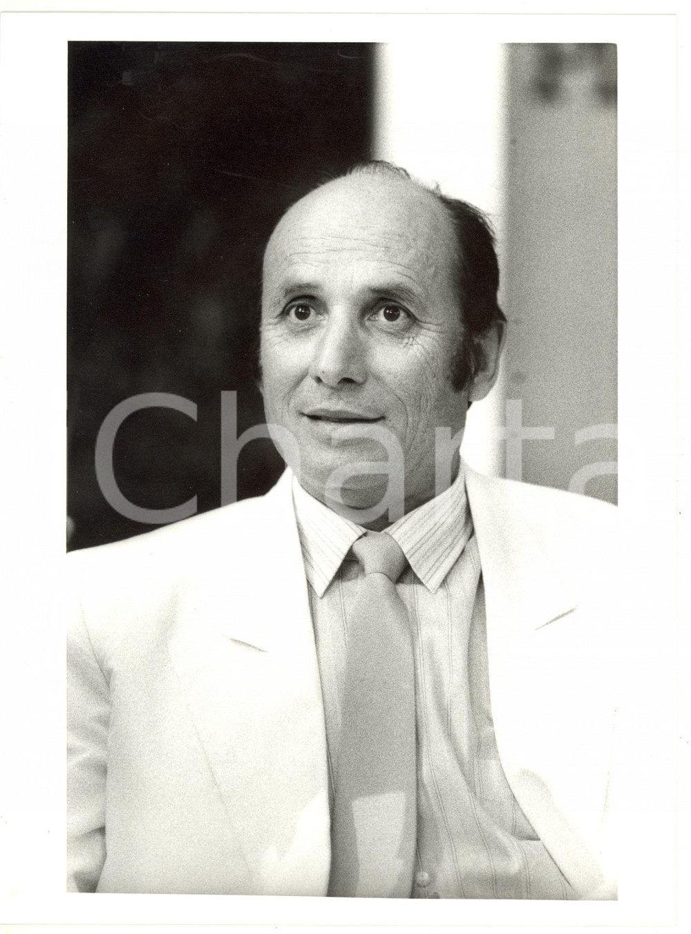 1990 ca MILANO Ritratto del giornalista Francesco ALBERONI (2) *Foto 18x24 cm