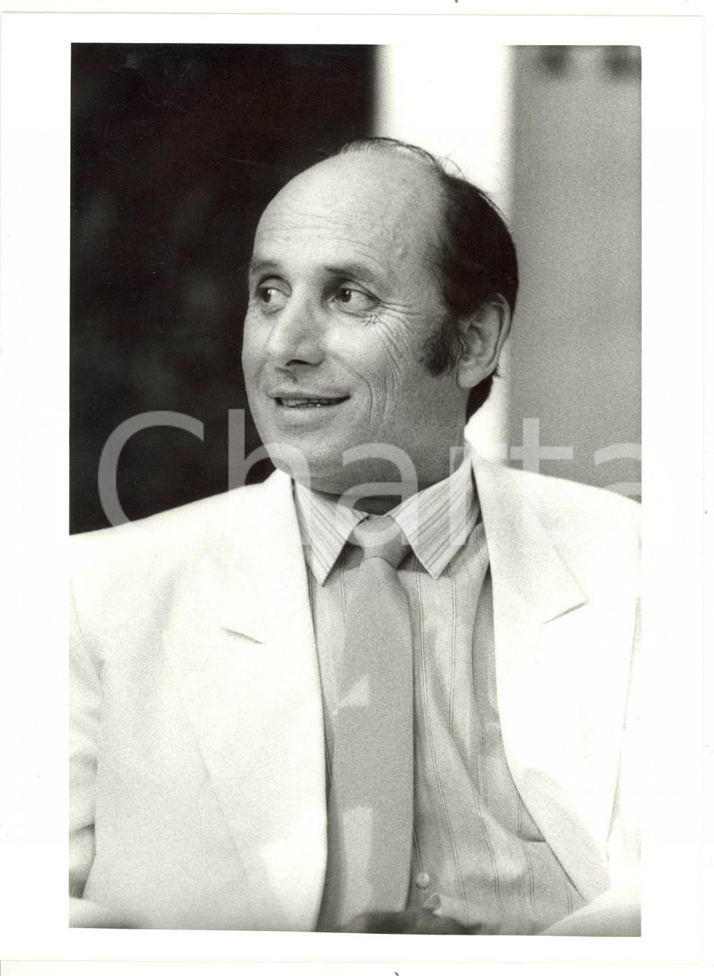 Fotografia d epoca originale 1990 ca MILANO Ritratto del giornalista Francesco ALBERONI 4 Foto 18x24 cm 1