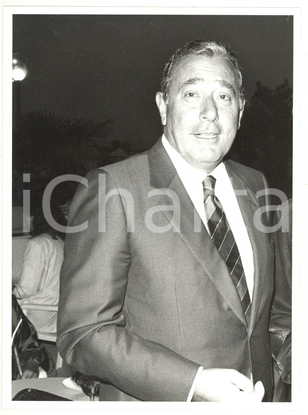 Fotografia d epoca originale 1990 ca ROMA Ritratto di Biagio AGNES direttore generale RAI Foto 18x24 cm 1