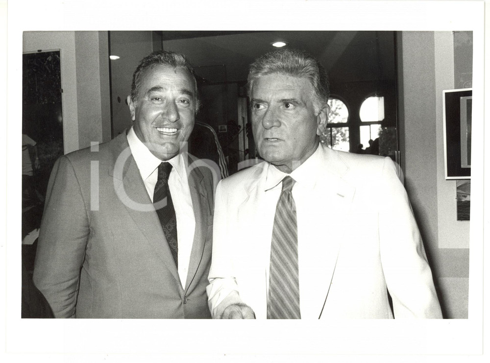 1990 ca ROMA - RAI Biagio AGNES con Sergio ZAVOLI *Foto 24x18 cm