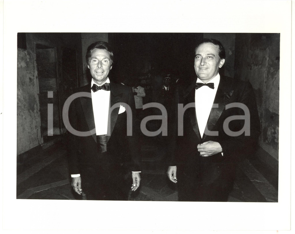 1990 ca CONFINDUSTRIA Paolo ANNIBALDI con Luigi ABETE *Foto 25x20 cm