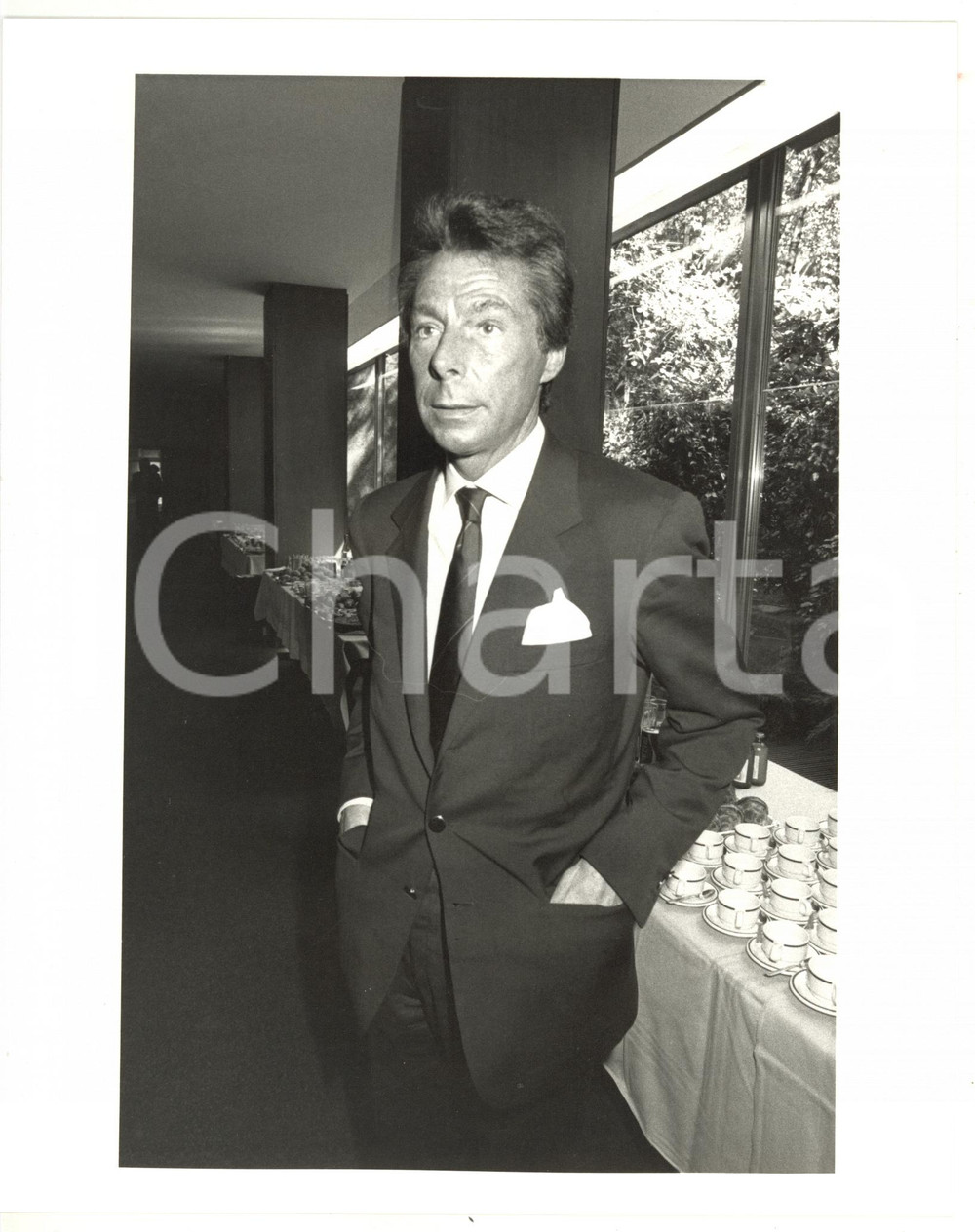 1990 ca CONFINDUSTRIA Ritratto di Paolo ANNIBALDI - Fotografia 20x25 cm