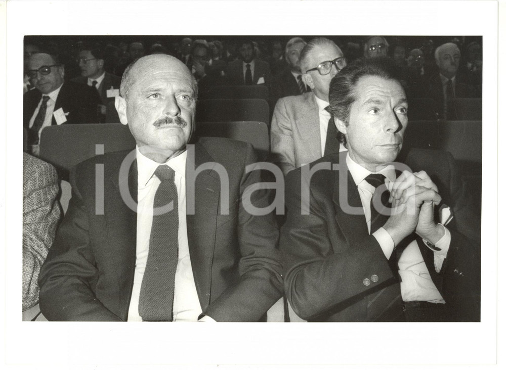1990 ca Convegno CONFINDUSTRIA - Paolo ANNIBALDI con Carlo Eugenio ROSSI