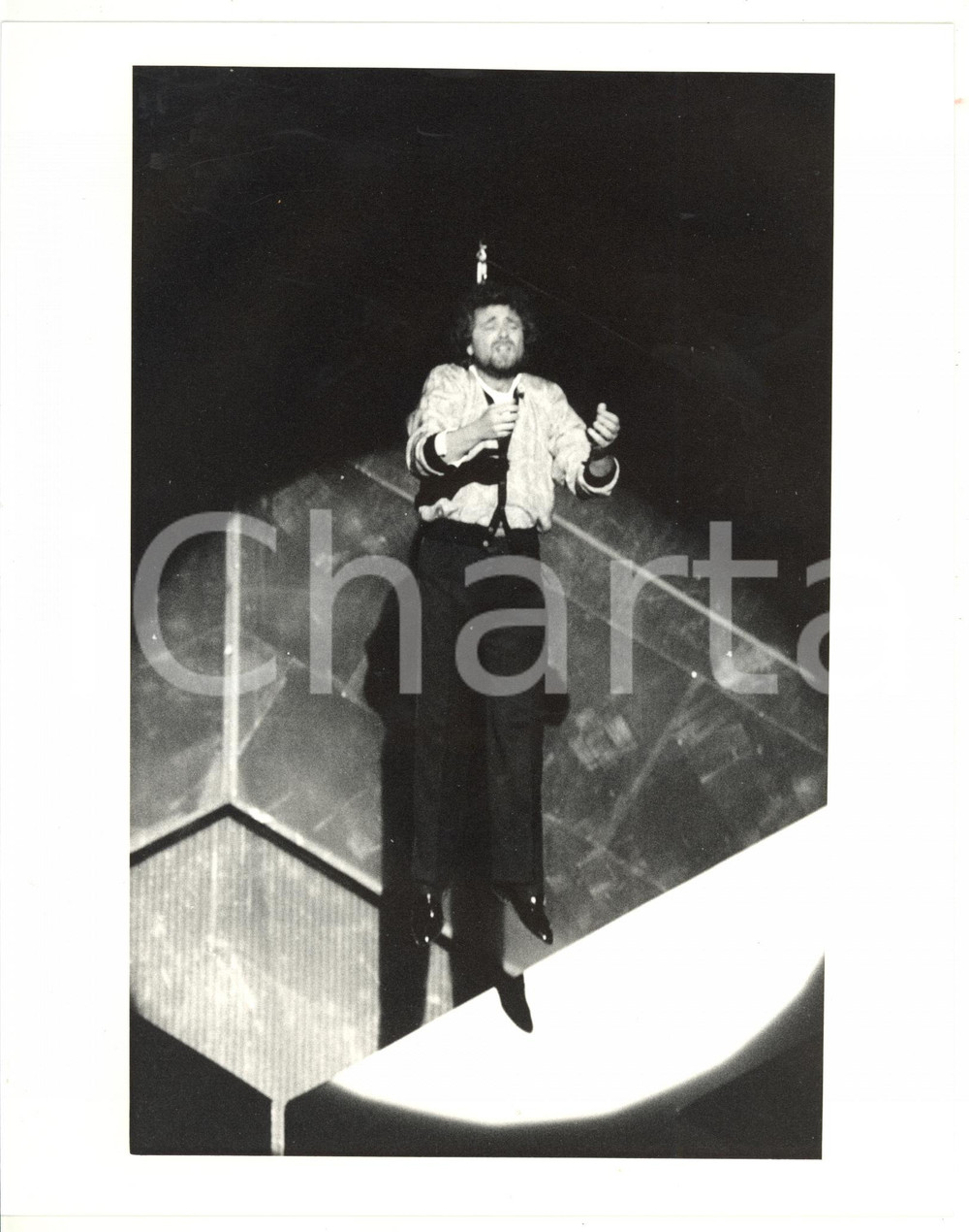 1985 ca (Ristampa 1990) TEATRO Beppe GRILLO si esibisce sul palco (10) *Foto