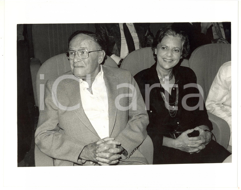 1990 ca CINEMA Il regista Joseph L. MANKIEWICZ con la moglie Rosemary *Foto