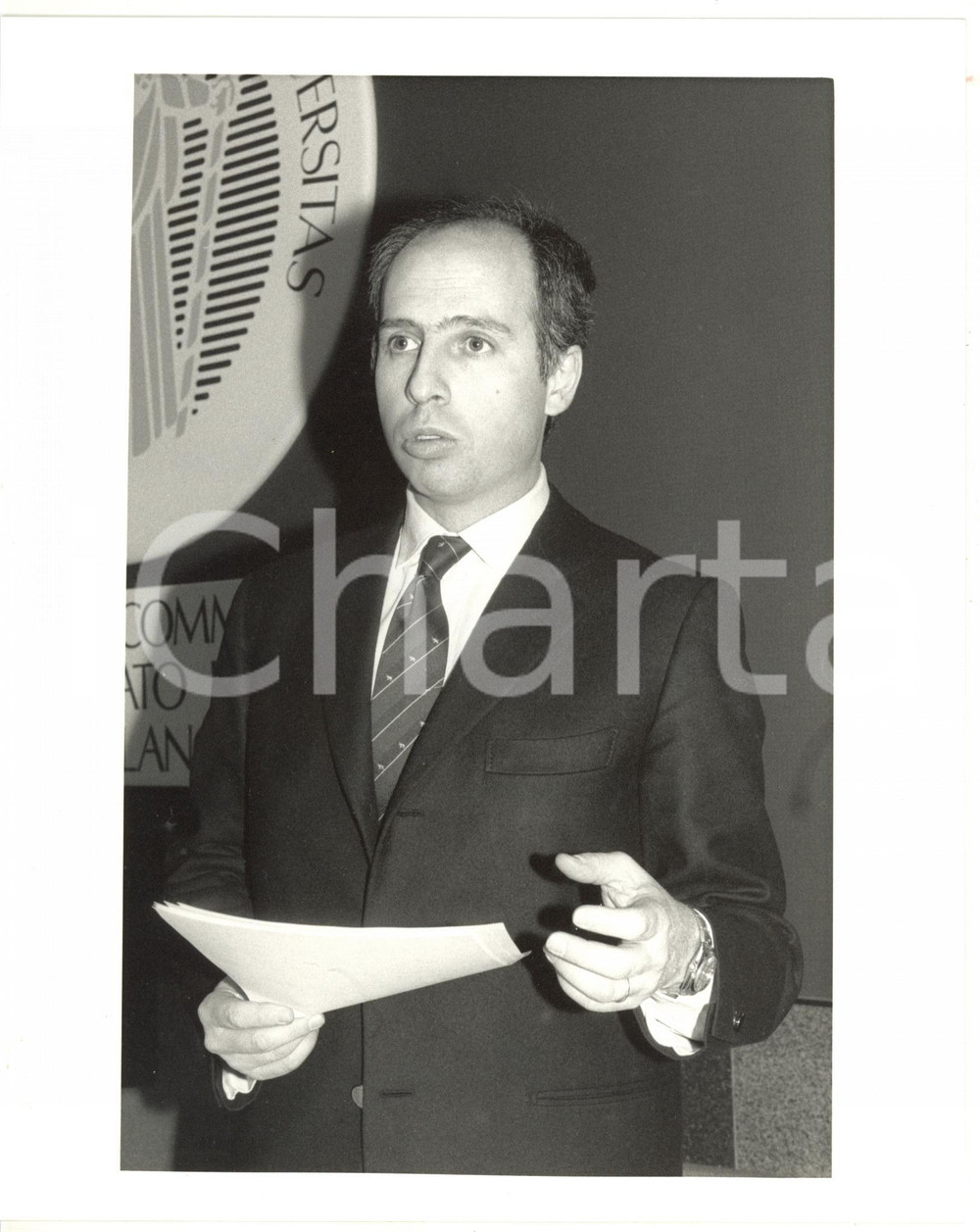 1990 ca MILANO Università degli Studi - Ritratto di Claudio LEONE *Foto 20x25 cm