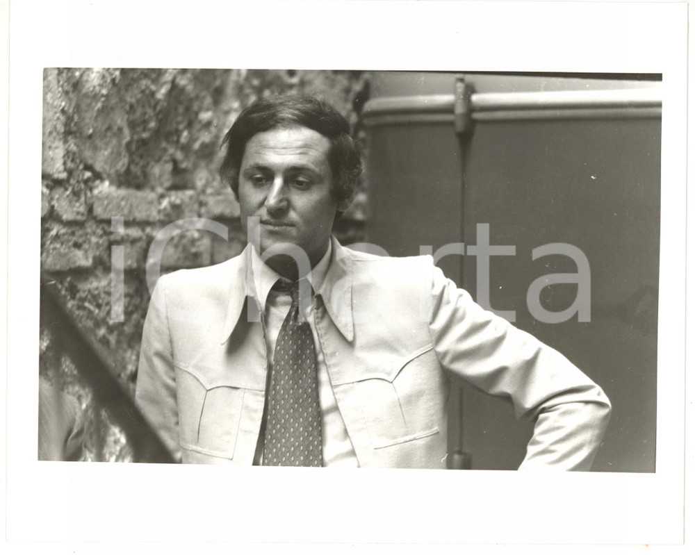 1980 ca (Ristampa 1990) RAI Ritratto di Renzo ARBORE *Foto VINTAGE 25x20 cm