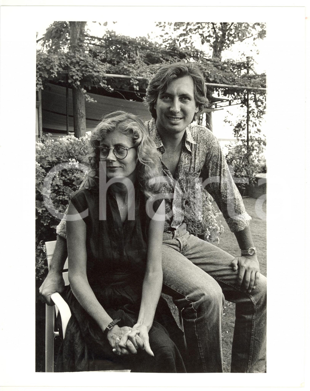 1985 ca (Ristampa 1990) CINEMA Susan SARANDON con il compagno Franco AMURRI Foto