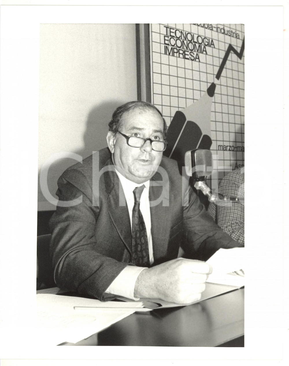 1990 ca MILANO - ASSOLOMBARDA Ritratto del vicepresidente Carlo PERETTI - Foto