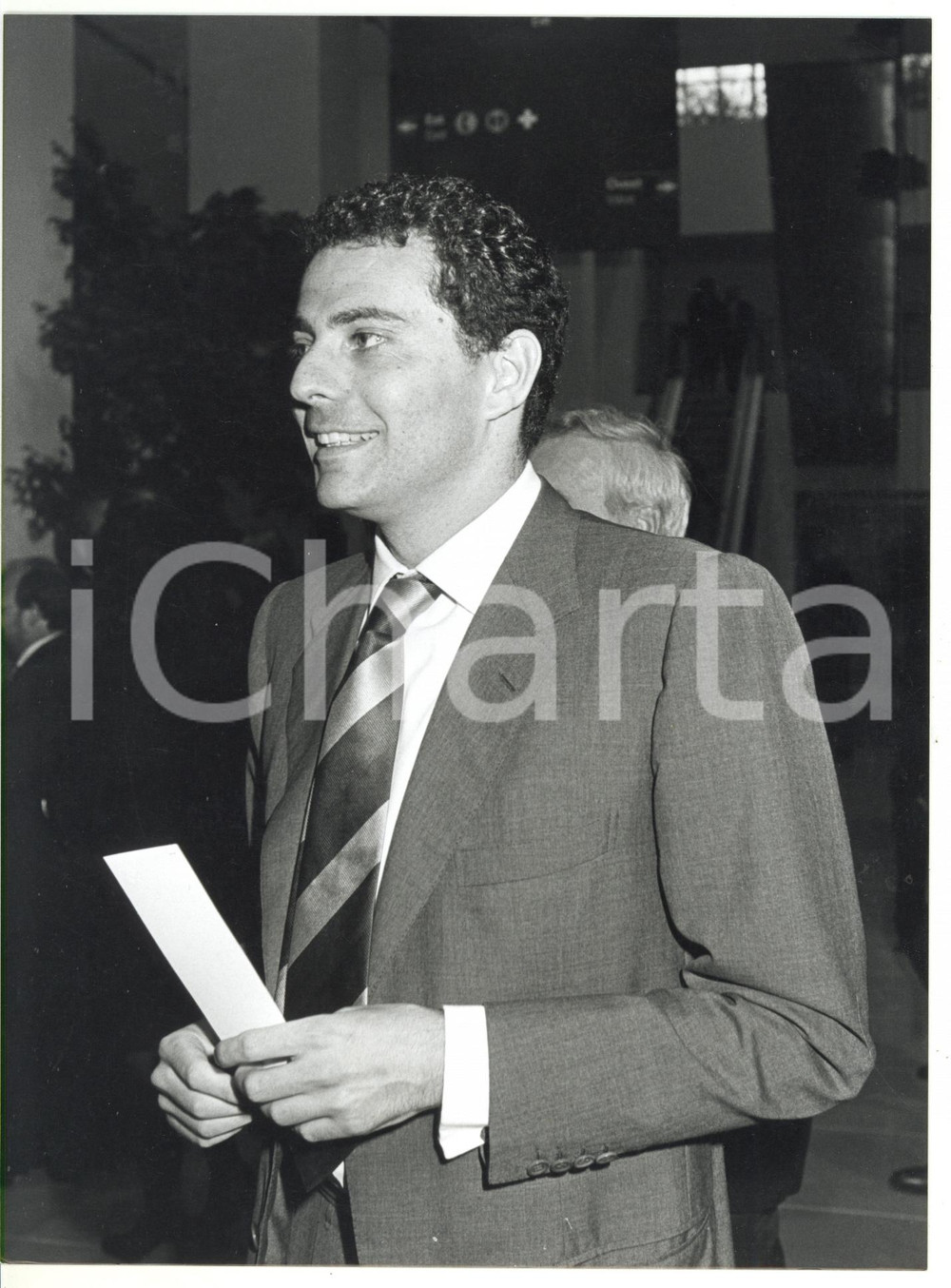 1990 ca FIAT Ritratto dell'imprenditore Giovanni Alberto AGNELLI *Foto 18x24 cm