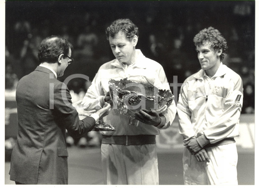 1987 COPPA DAVIS - TENNIS Svezia-India 5-0 - Premiazione dei vincitori *Foto