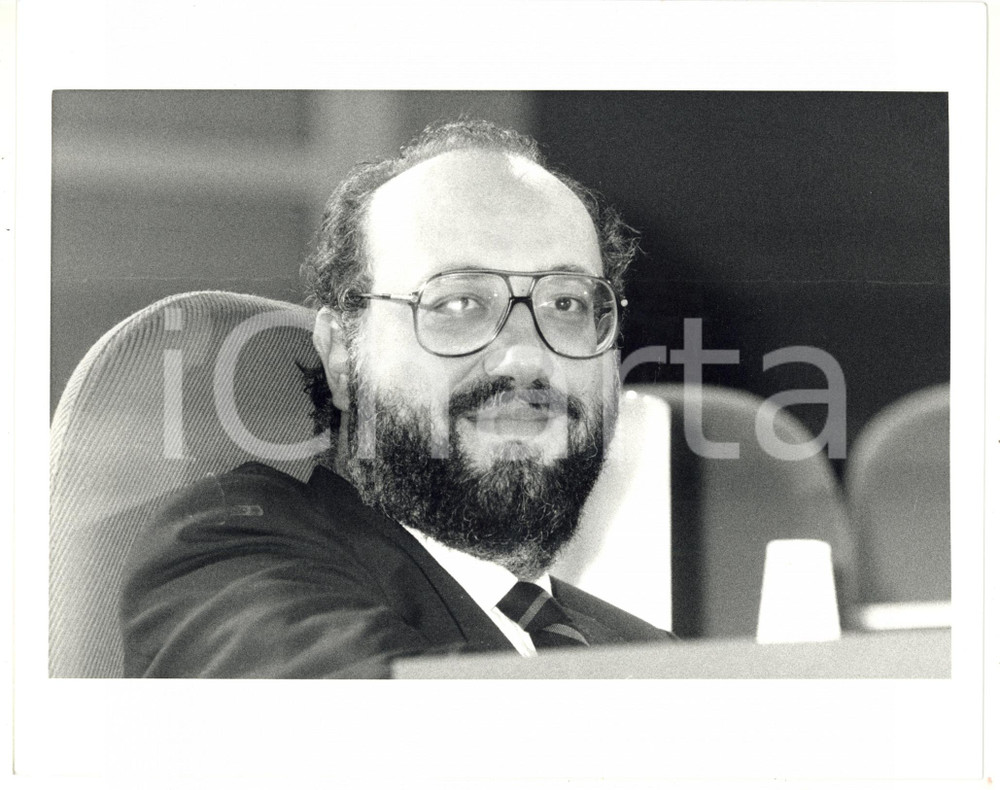 1987 RIMINI 44° Congresso PSI - Ritratto di Giusi LA GANGA - Foto VINTAGE 20x25