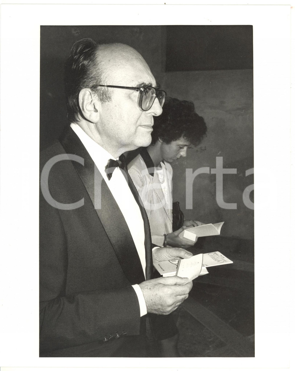 1987 VENEZIA Premio Campiello - Ritratto di Nerio NESI durante la cerimonia 