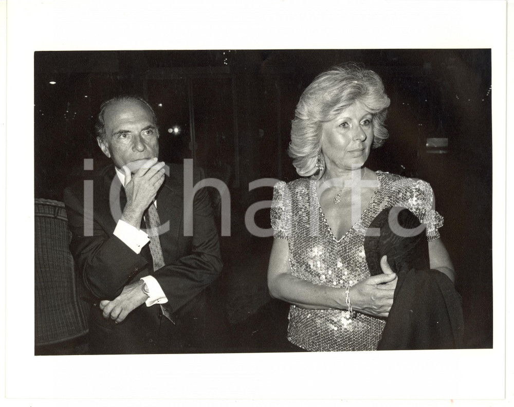 1990 ca ROMA - RAI Ritratto di Enrico MANCA a una serata di gala - Foto 25x20