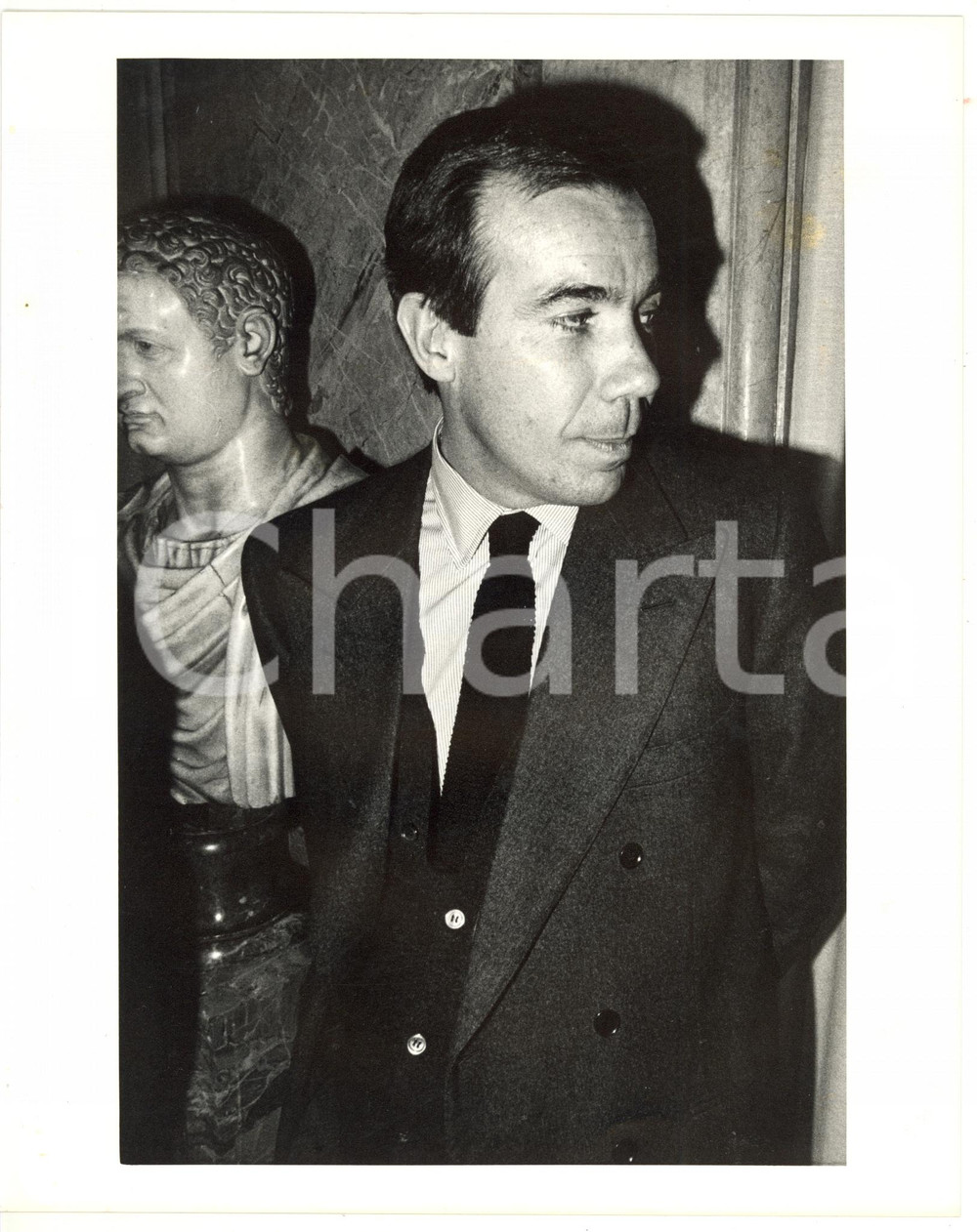 Fotografia d epoca originale 1990 ca MONTEDISON Ritratto di Carlo SAMA Fotografia VINTAGE 20x25 cm 1