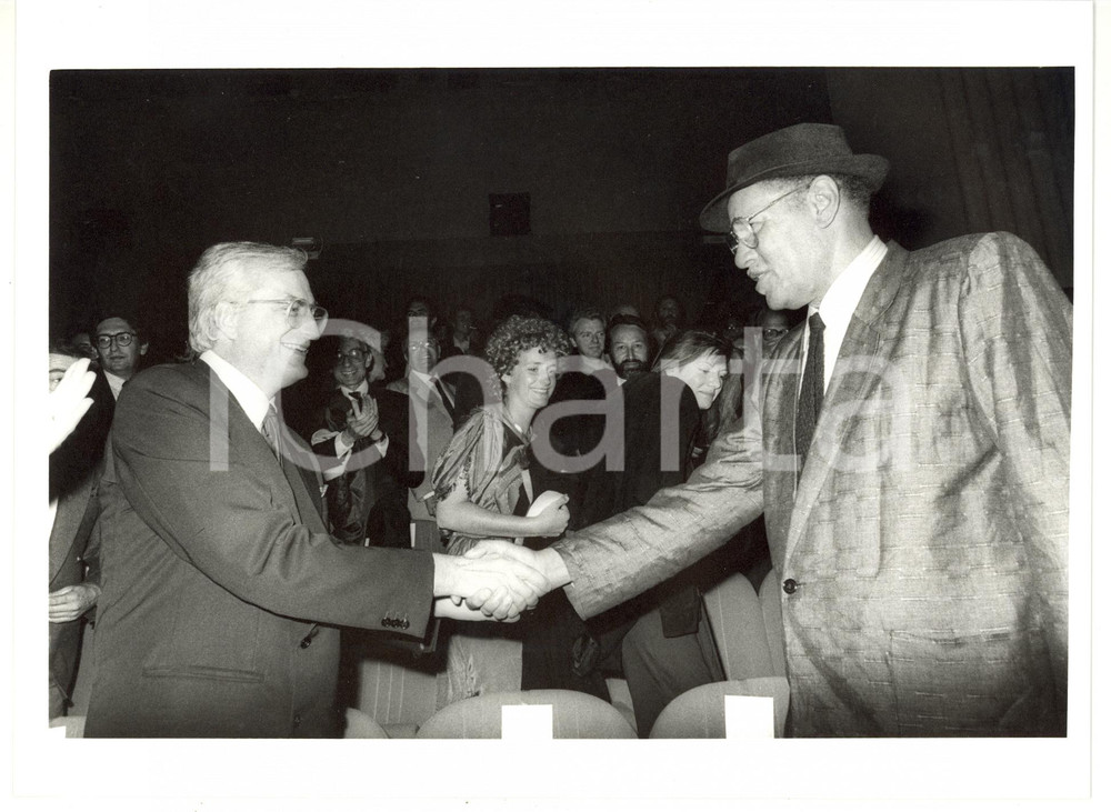 1986 MOSTRA DEL CINEMA DI VENEZIA Dexter GORDON con Bertrand TAVERNIER (1)
