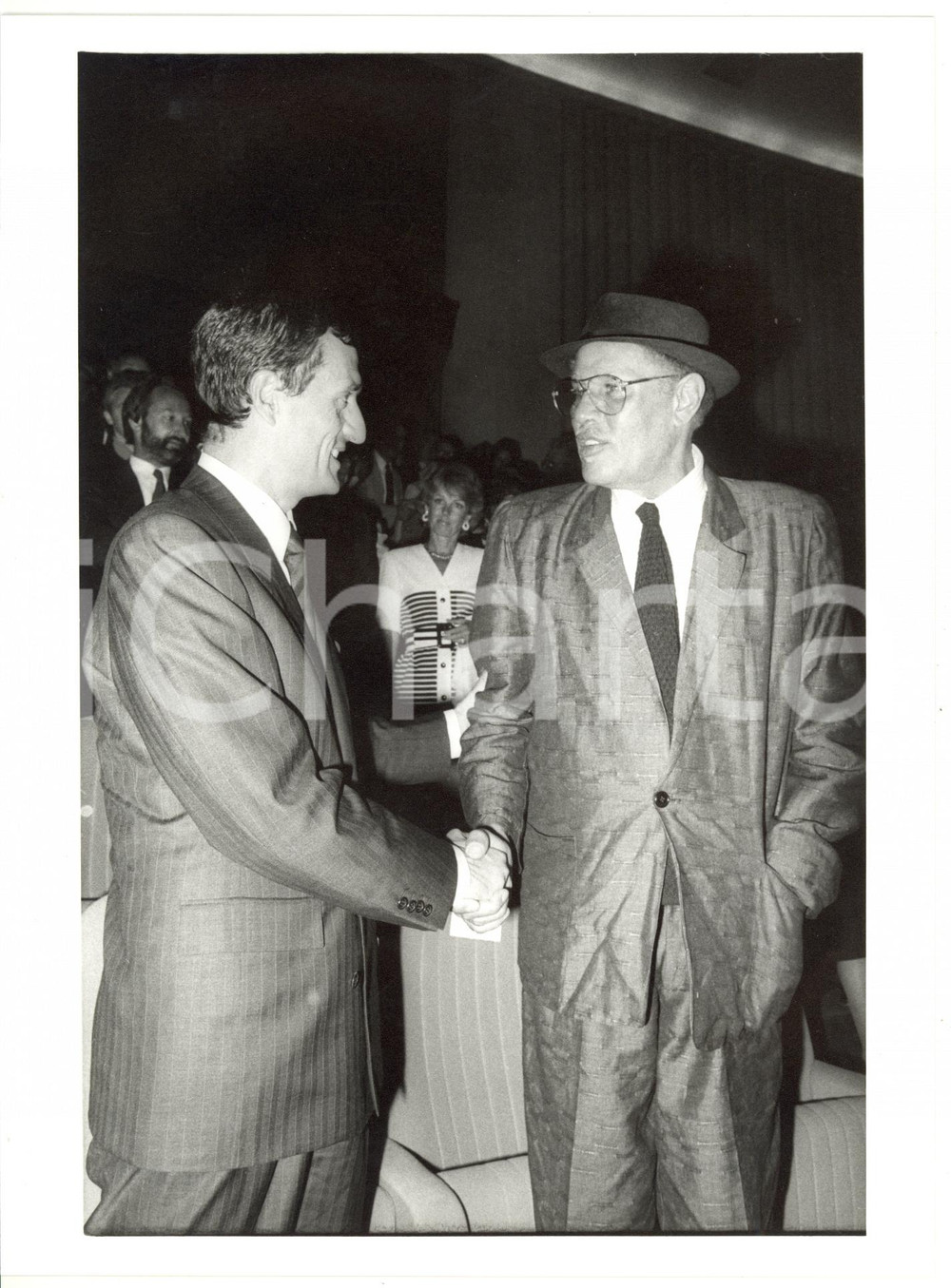 1986 MOSTRA DEL CINEMA DI VENEZIA Dexter GORDON con François LEOTARD - Foto