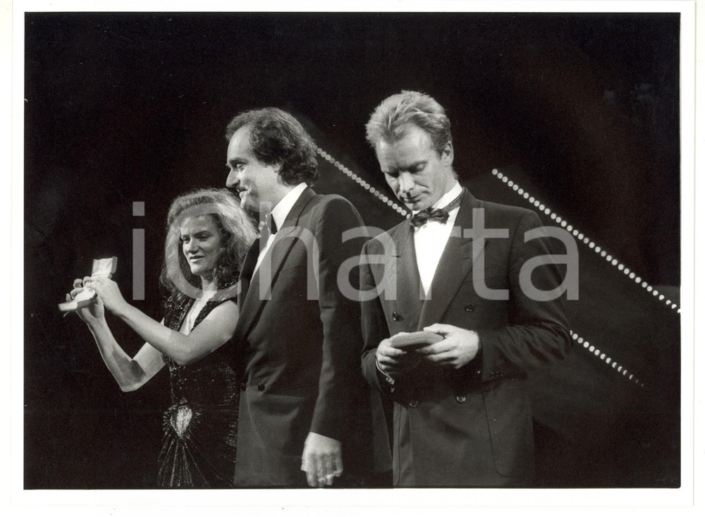 1986 FESTIVAL DI CANNES - CINEMA Premiazione Barbara SUKOWA e STING *Foto 18x24