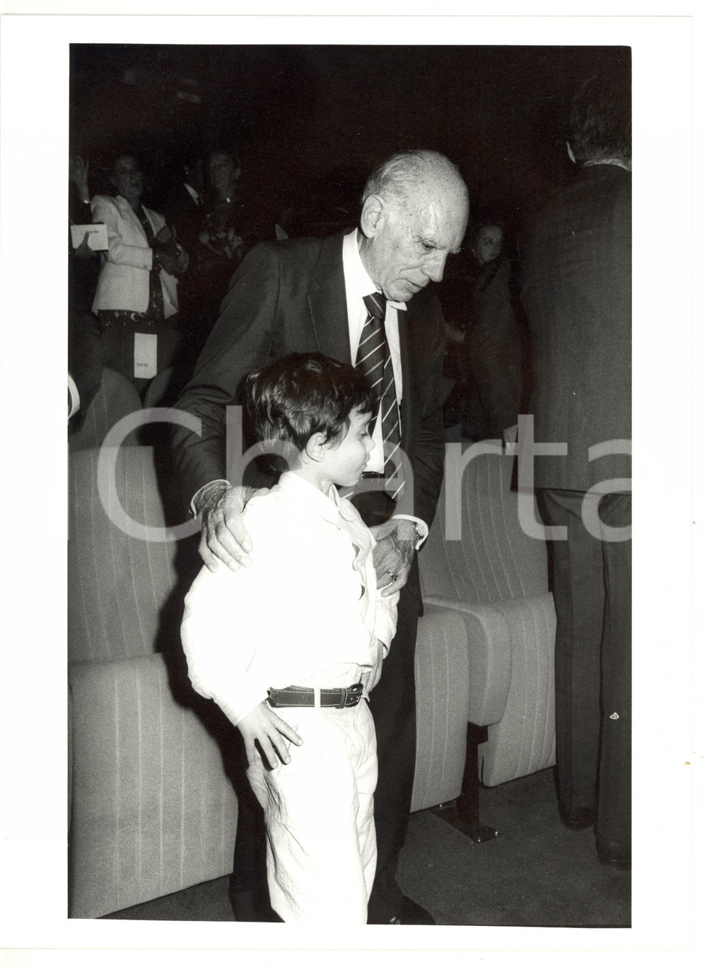 1986 MOSTRA DEL CINEMA DI VENEZIA Luigi COMENCINI con Andrea SPADA bambino *Foto