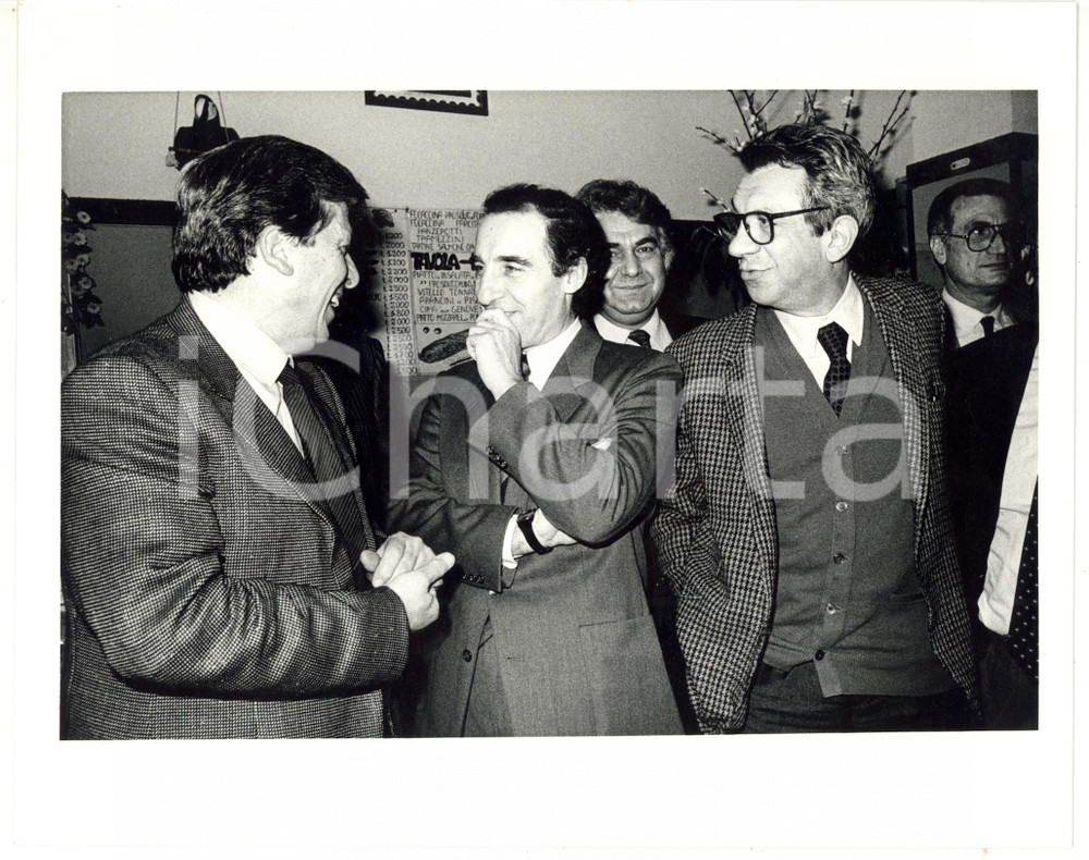1990 ca PSI Paolo PILLITTERI - Pio DE BERTI - Luigi MATTUCCI *Foto 25x20 cm