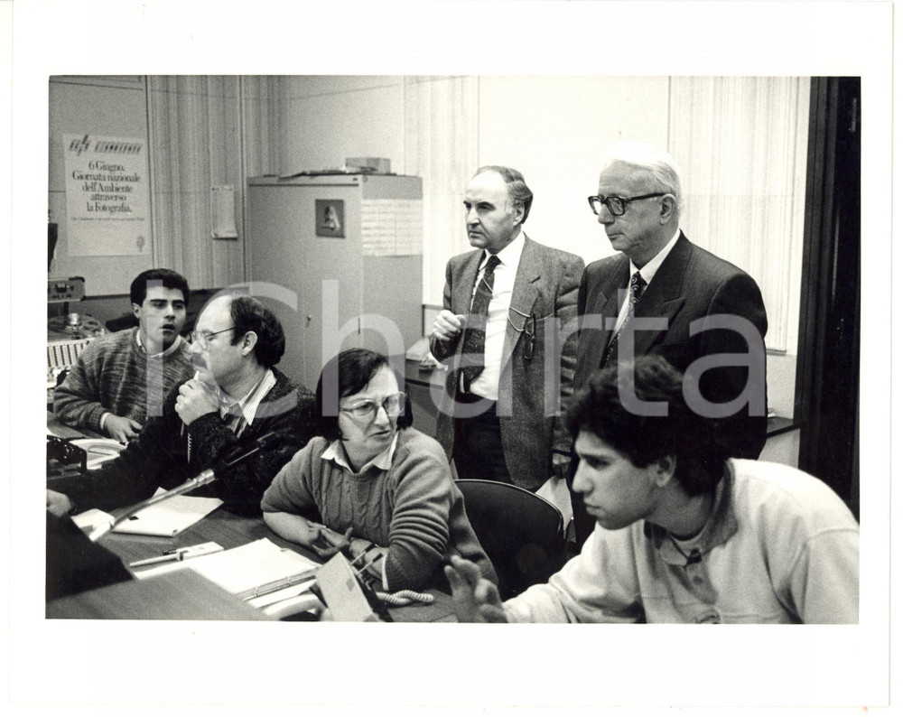 1987 RAI UNO - IL CASO Enzo BIAGI - Maddalena YON *Foto VINTAGE 25x20 cm