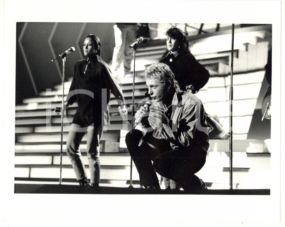 1987 FESTIVAL DI SANREMO Alessandro BONO sul palco *Foto VINTAGE 25x20 cm