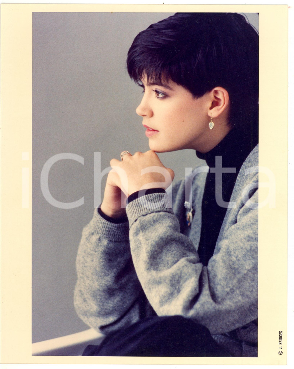 1990 ca CINEMA Ritratto dell'attrice Phoebe CATES *Foto VINTAGE 20x25 cm