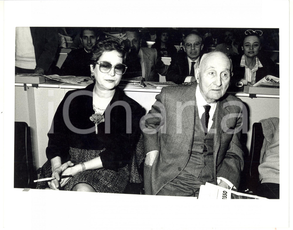 1987 RIMINI 44° Congresso PSI - Vittorio CRAXI con la sorella Rosilde *Foto
