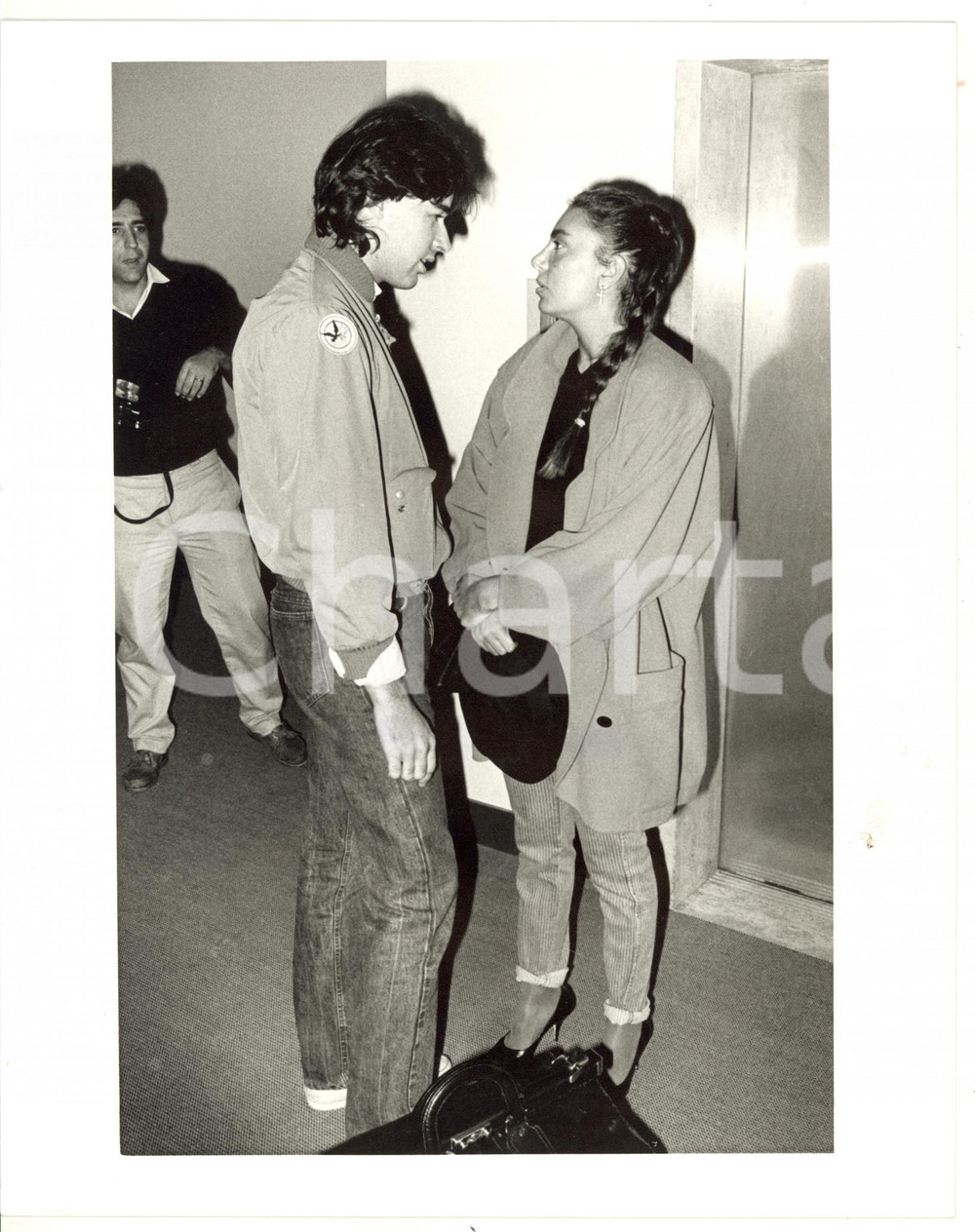 1985 ca COSTUME Loredana BERTÈ discute con il marito Roberto BERGER *Foto