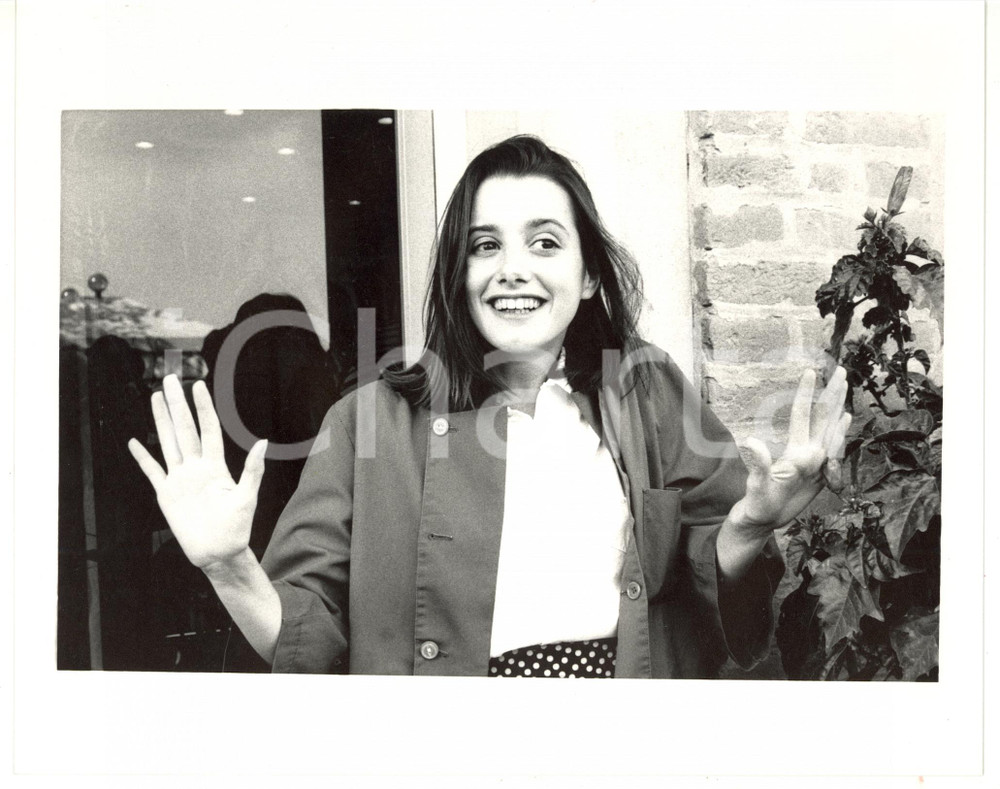 1990 ca CINEMA Ritratto dell'attrice Sandrine DUMAS *Foto 25x20 cm
