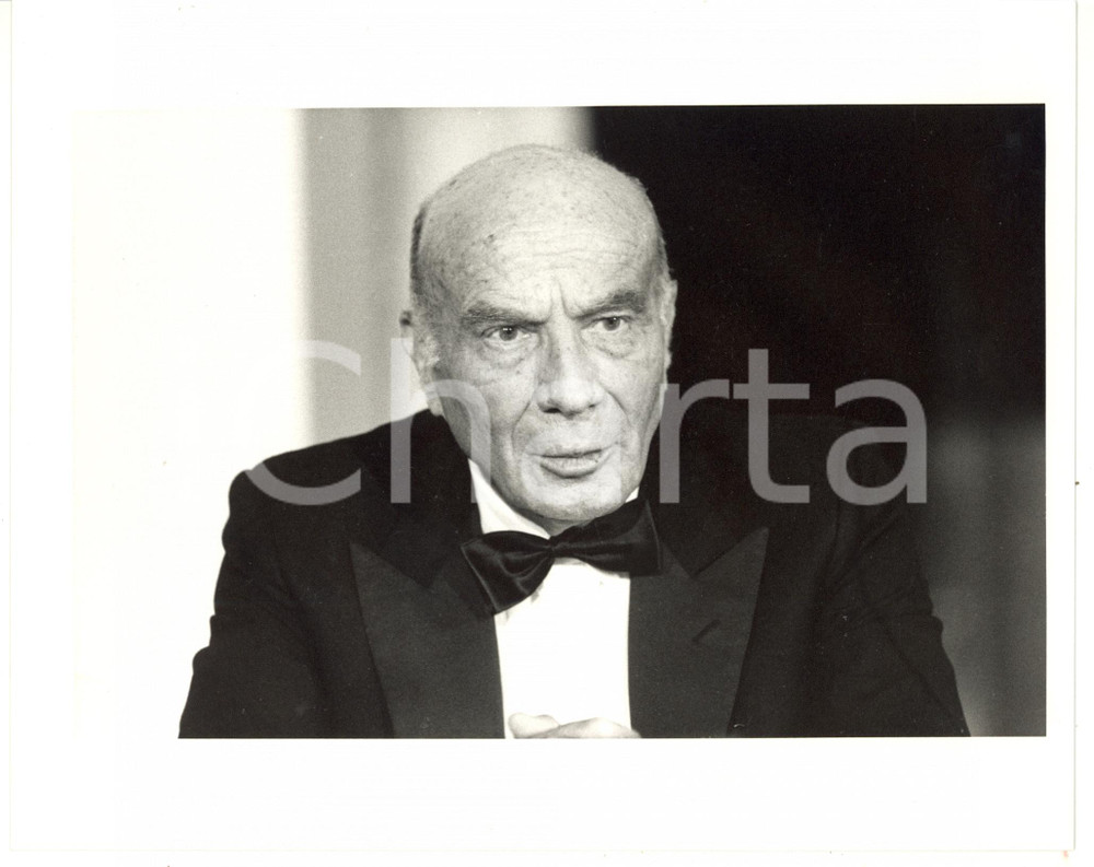 Fotografia d epoca originale 1985 ca MILANO  DC Ritratto di Guido CARLI  Foto 25x20 cm 1 1