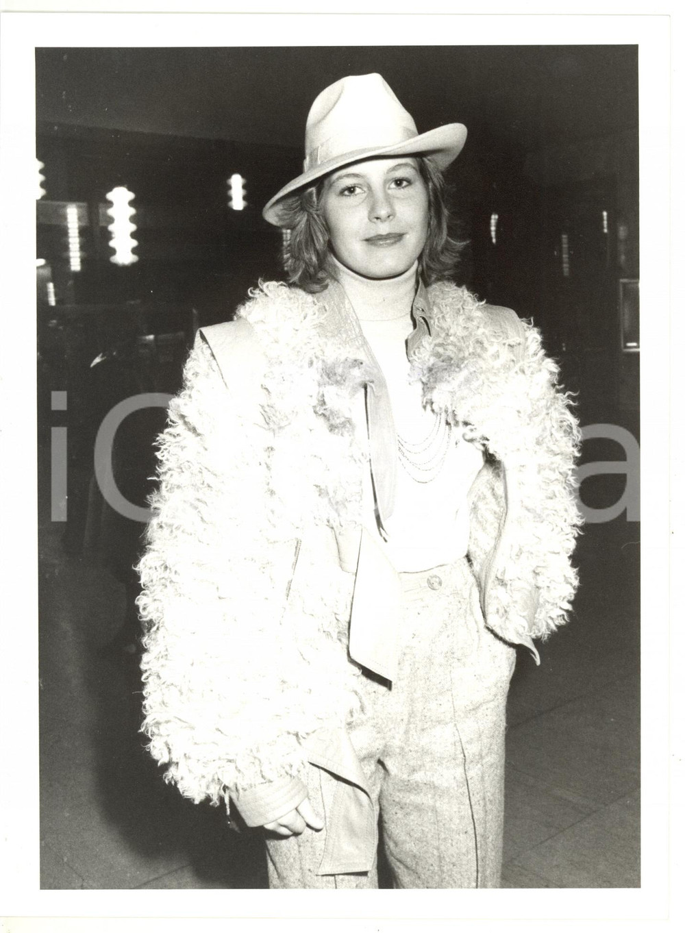 1984 MILANO Teatro Manzoni - Ritratto di Lara WENDEL *Foto 18x24 cm