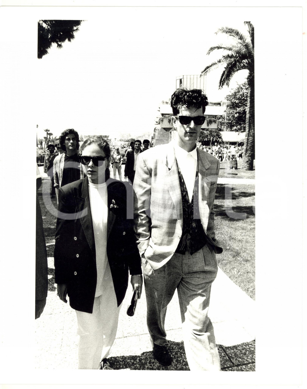 1987 CANNES Festival del Cinema - Rupert EVERETT con Ornella MUTI *Foto 25x20 cm