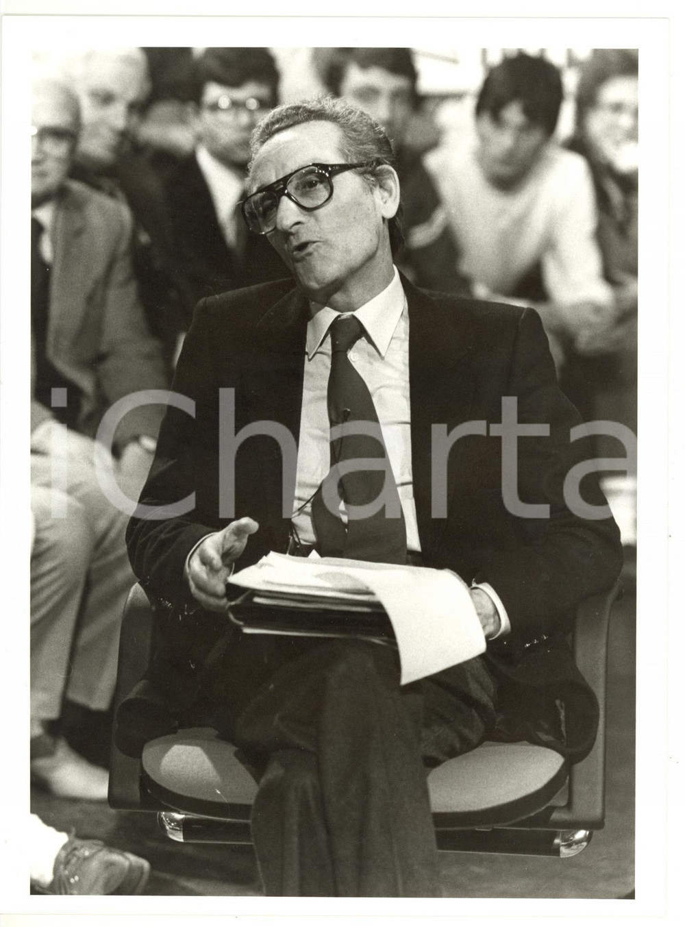 1985 ca ROMA Ritratto di Salverino DE VITO ministro del Mezzogiorno *Foto 18x24