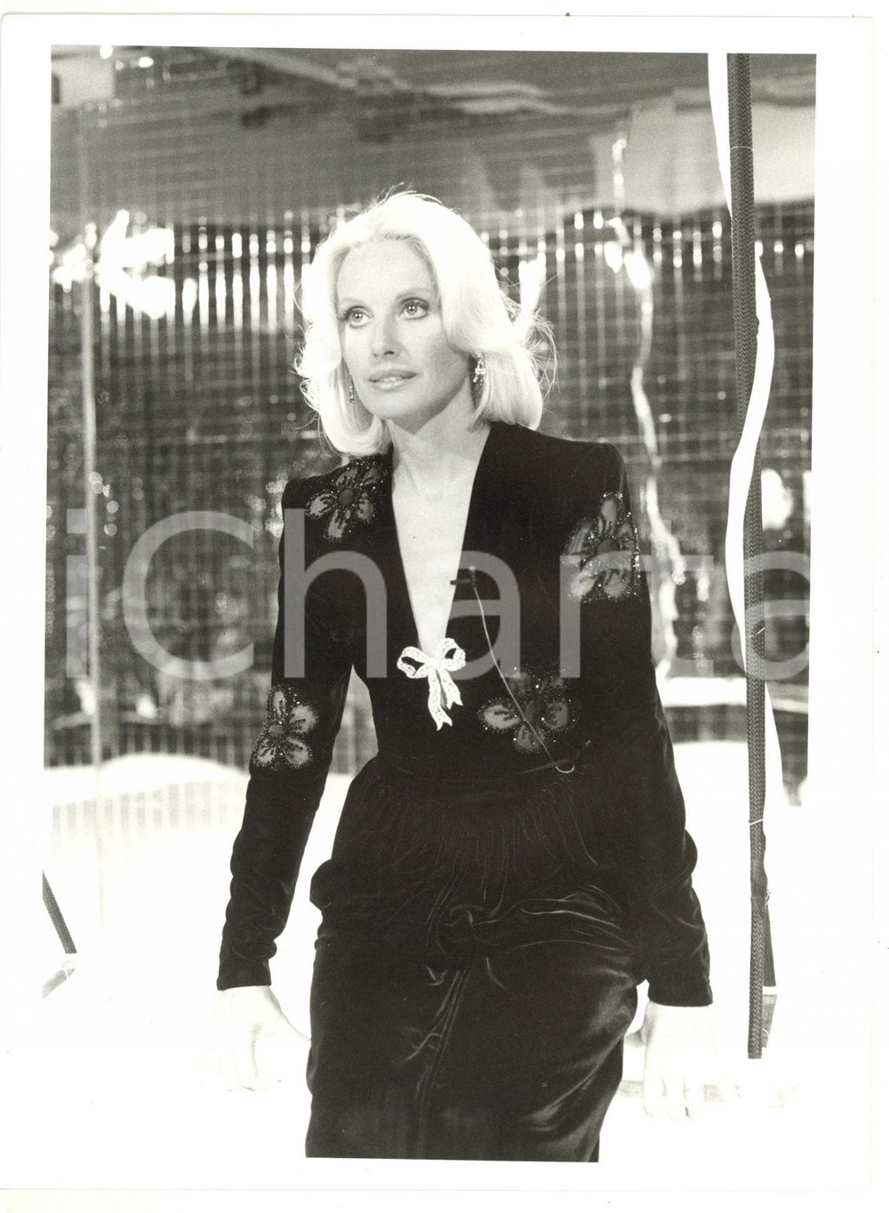 1985 ca RAI Ritratto dell'annunciatrice Gabriella FARINON *Foto VINTAGE 18x24 cm