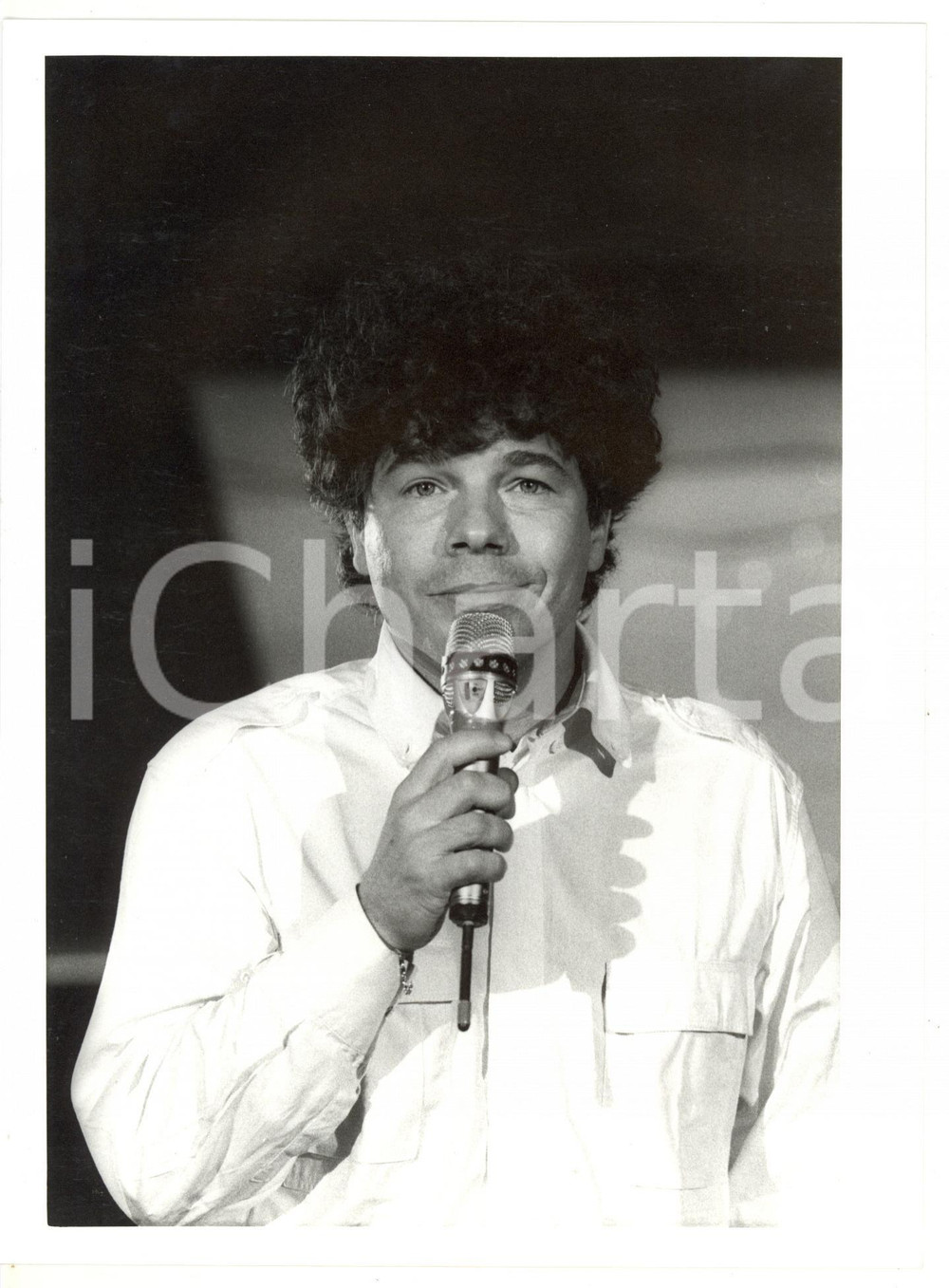 1984 FESTIVAL DI SANREMO Riccardo COCCIANTE Foto 18x24 cm (4) Fotografia di agenzia.  GOOD/buono  Formato: 18x24 cm originale e autentica 1