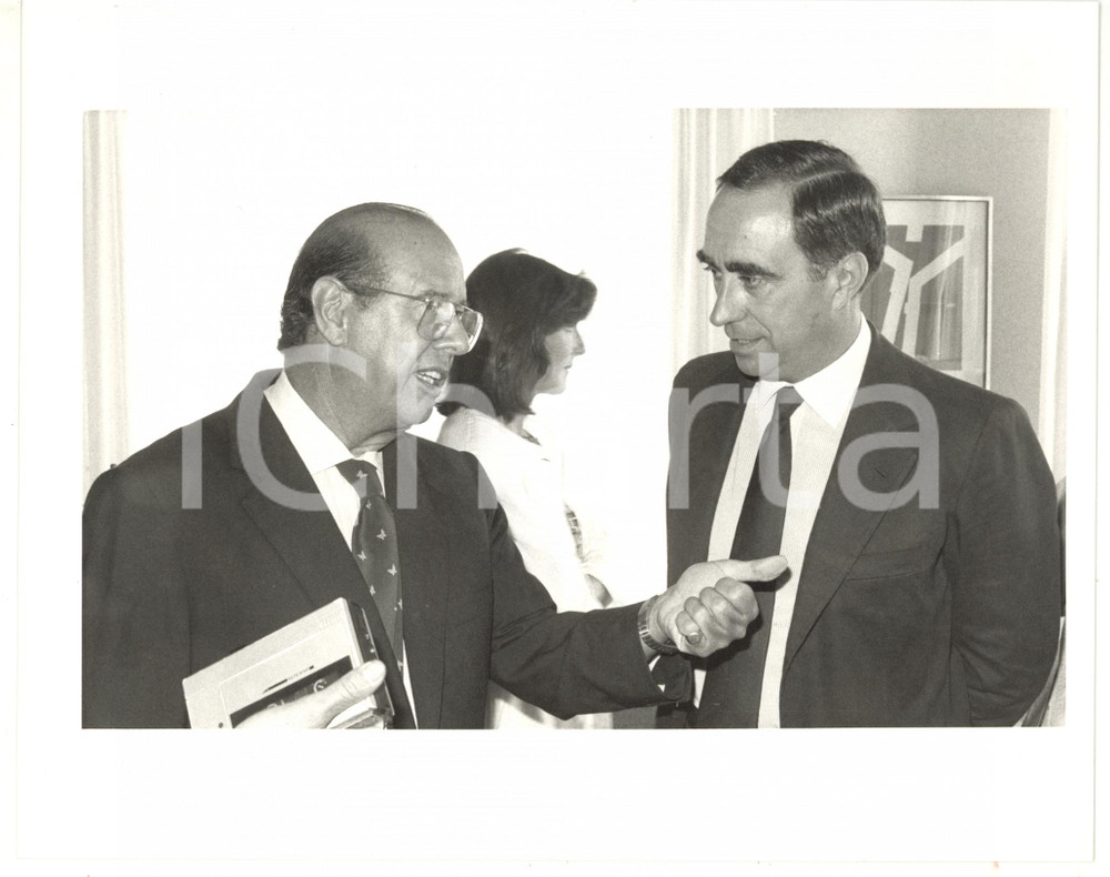 1988 ROMA Ritratto di Franco CARRARO - Fotografia VINTAGE 25x20 cm